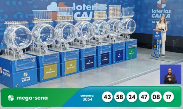 Mega-Sena 3054 acumula e prêmio vai a R$ 70 milhões; confira os números sorteados